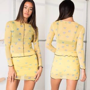 *SOLD PRIVATELY* 2 piece Mesh Mini Skirt and Top